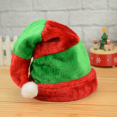 Women Striped Color Matching Christmas Hat